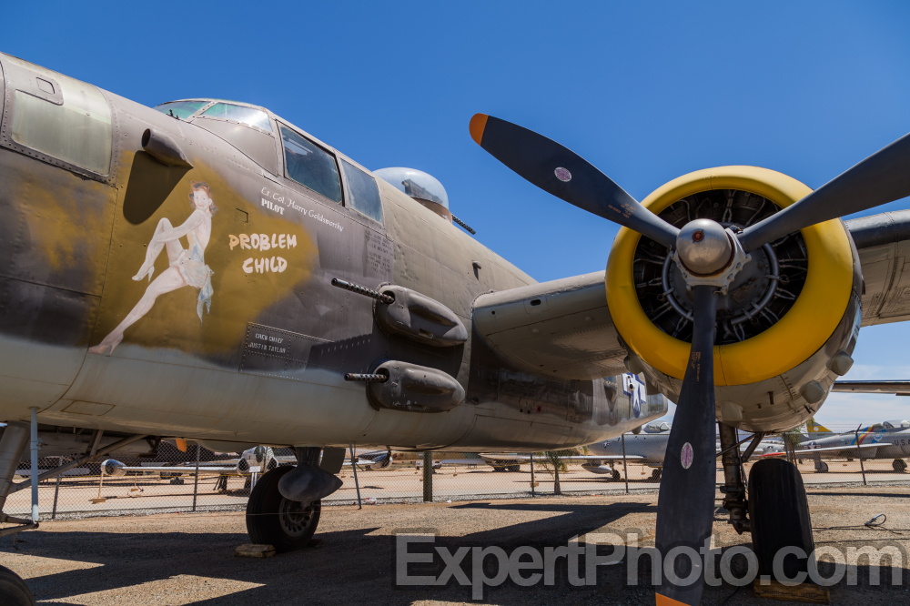 Nice photo of North American B-25J Mitchell March Field Air Museum