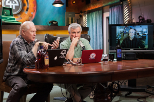 Nice photo of TWiT Brickhouse Leo Laporte and John C Dvorak