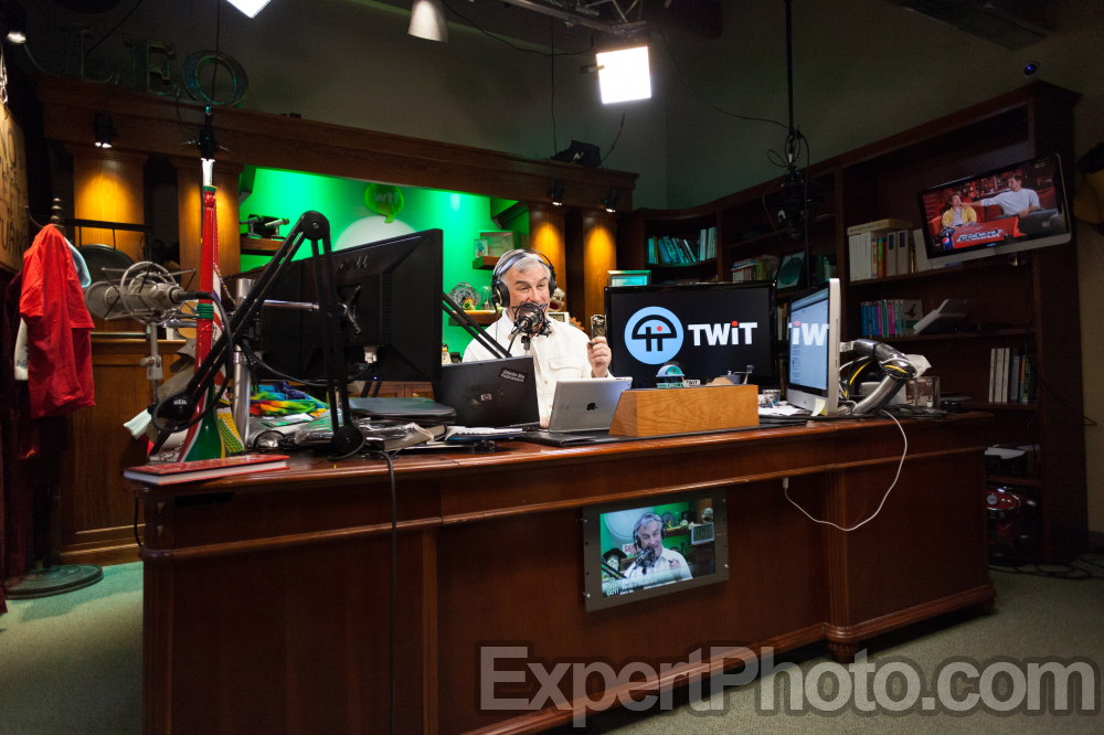 Nice photo of The Tech Guy Show Leo Laportes Office