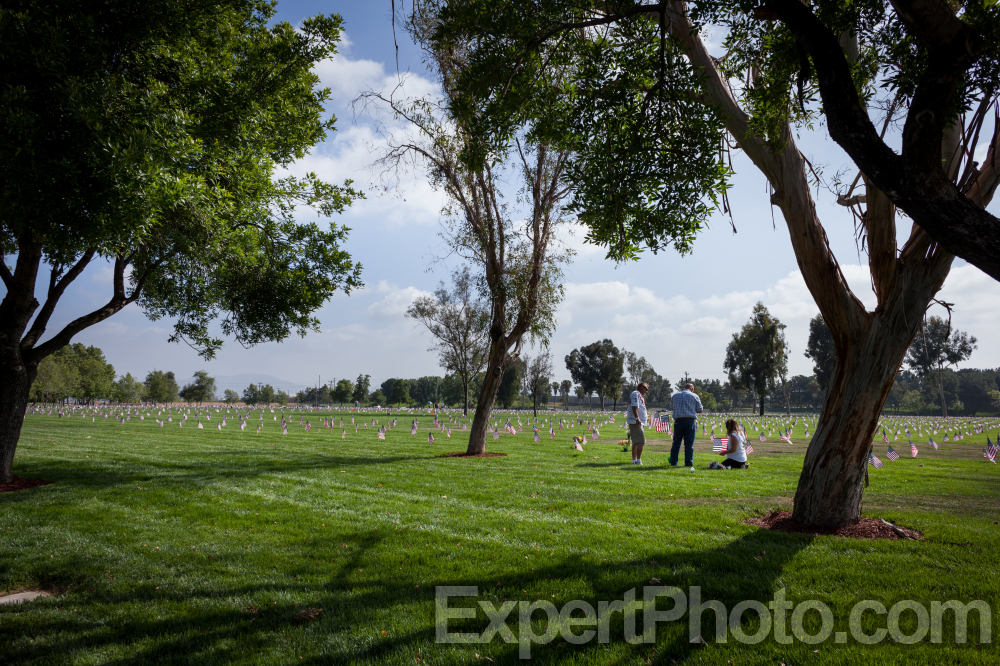Nice photo of Riverside National Cemetery Memorial Day