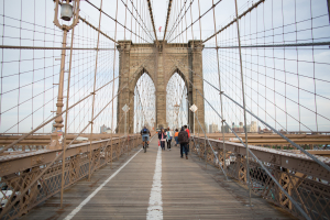 Nice photo of Walking Across The Brooklyn Bridge