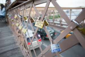 Nice photo of Brooklyn Bridge Love Locks