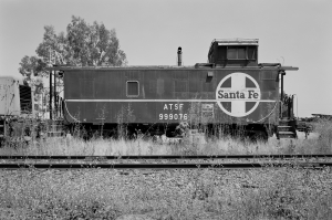 Nice photo of Santa Fe Caboose 999076 Southern California Railway Museum