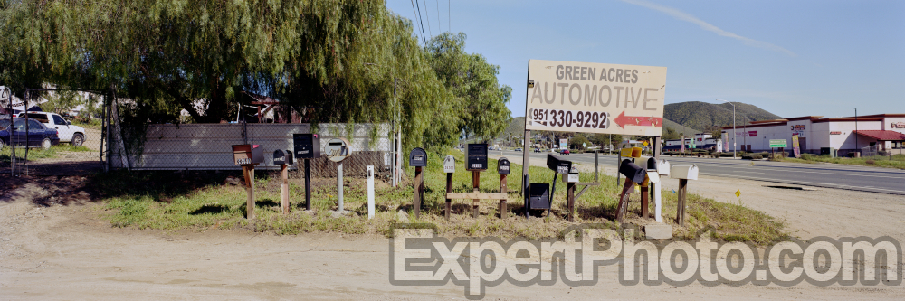 Nice photo of Row of Mailboxes Green Acres Hemet California
