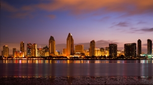 Nice photo of San Diego Skyline Sunrise