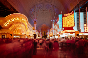 Nice photo of Fremont Street Experience late 1990s