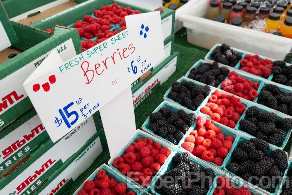Nice photo of Berries for sale at the Temecula Farmers Market