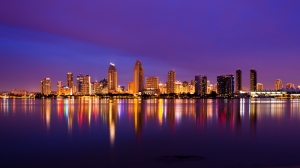 Nice photo of San Diego Skyline at Sunrise