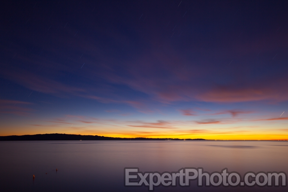 Nice photo of Star Trails Over the Salton Sea