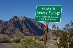Nice photo of Borrego Springs Sign