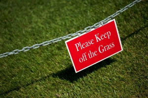 Nice photo of Keep Off The Grass Sign