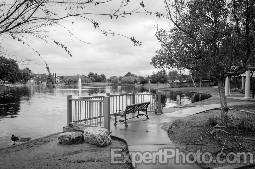 Nice photo of Park Bench at Harveston