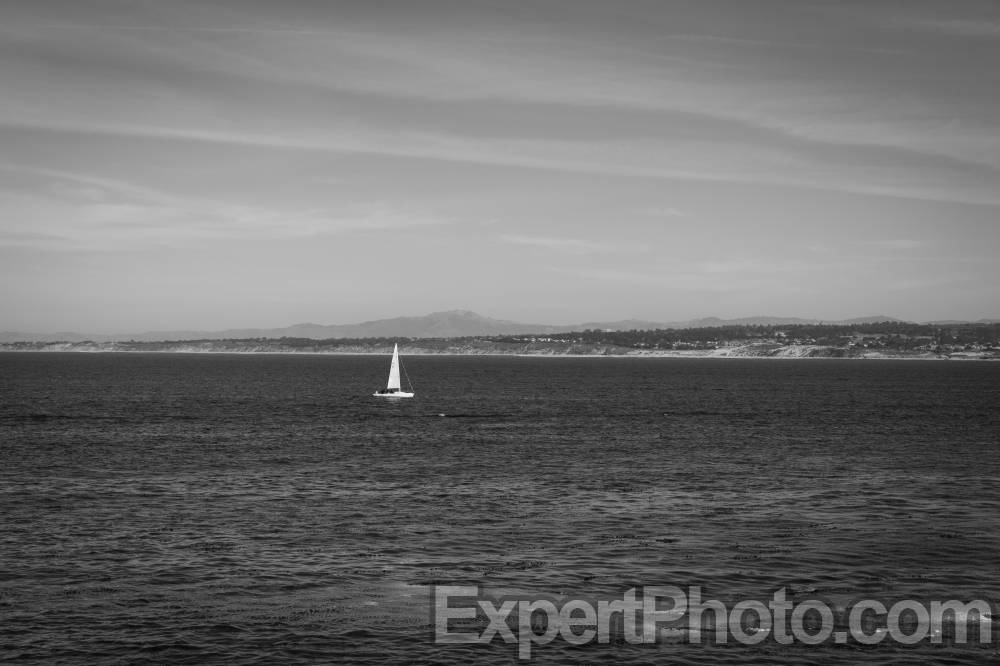 Nice photo of Sailboat on Monterey Bay