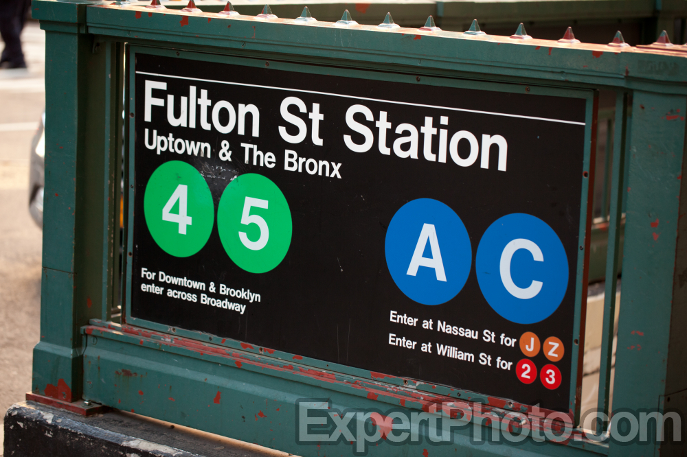 Nice photo of Fulton Street Station