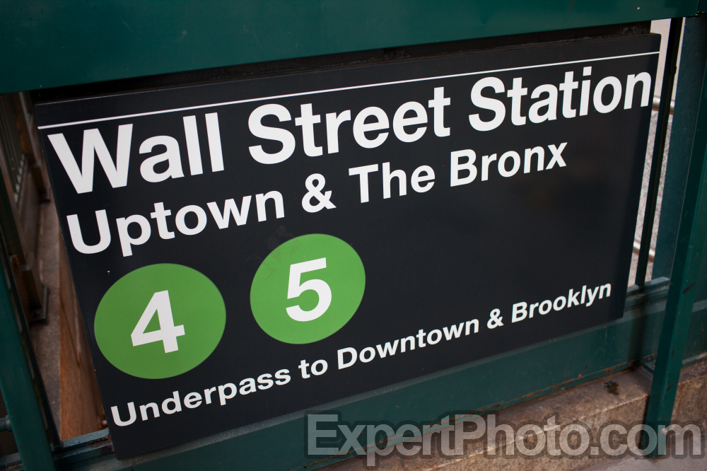 Nice photo of Wall Street Station Subway Entrance