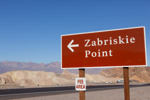 Nice photo of Zabriskie Point Sign
