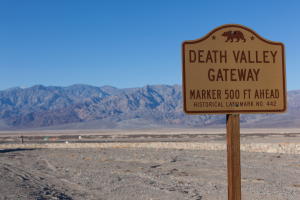 Nice photo of Death Valley Gateway Sign