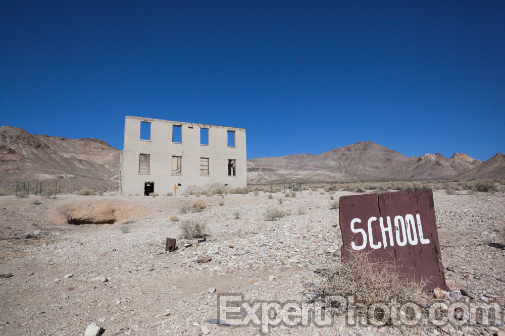 Nice photo of School in Rhyolite Ghost Town