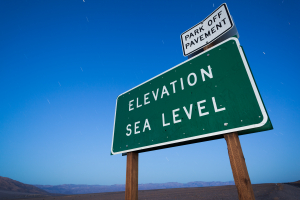 Nice photo of Elevation Sea Level Sign in Death Valley