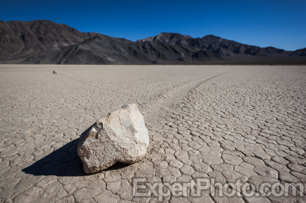 Nice photo of Moving Rocks at the Racetrack Playa in Death Valley