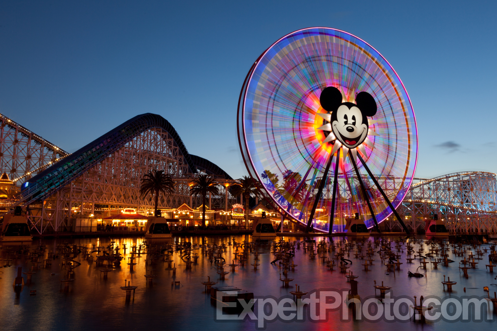 Nice photo of Mickeys Fun Wheel at California Adventure