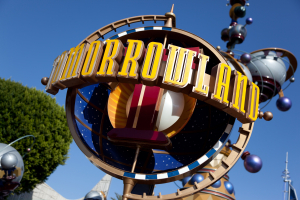 Nice photo of Tomorrowland Sign at Disneyland